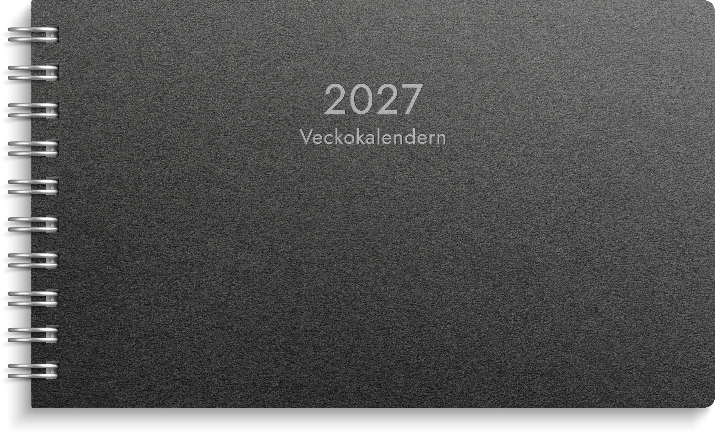 Produktbild - VF7009418 - Almanacka veckokalender 2027 1 vecka/uppslag timindelad kl 8-17 148x90mm