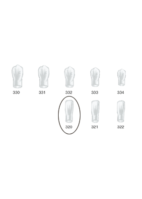 Produktbild - VF000175112 - Kronformar anterior nr 320 refill till pos 3 5-pack