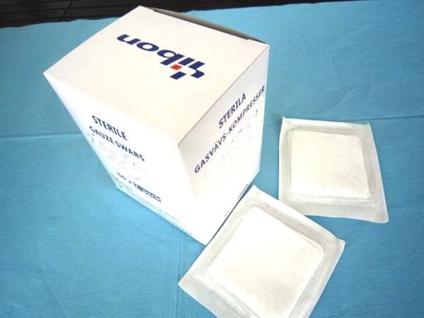 Produktbild - 50530 - Gasvävskompress 12-lager 10x20cm 2-pack