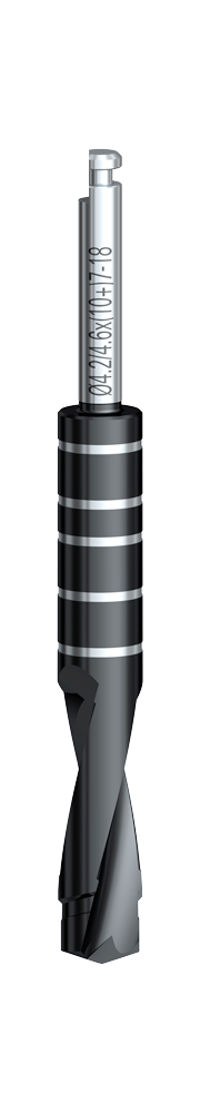 Produktbild - VF000180212 - Guidat spiralstegborr 4,2/4,6x(10+)7-18mm