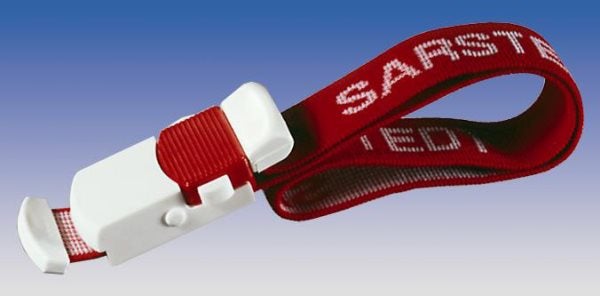 Produktbild - 56310 - Stasband med snabblås komplett vuxen röd flergångsbruk