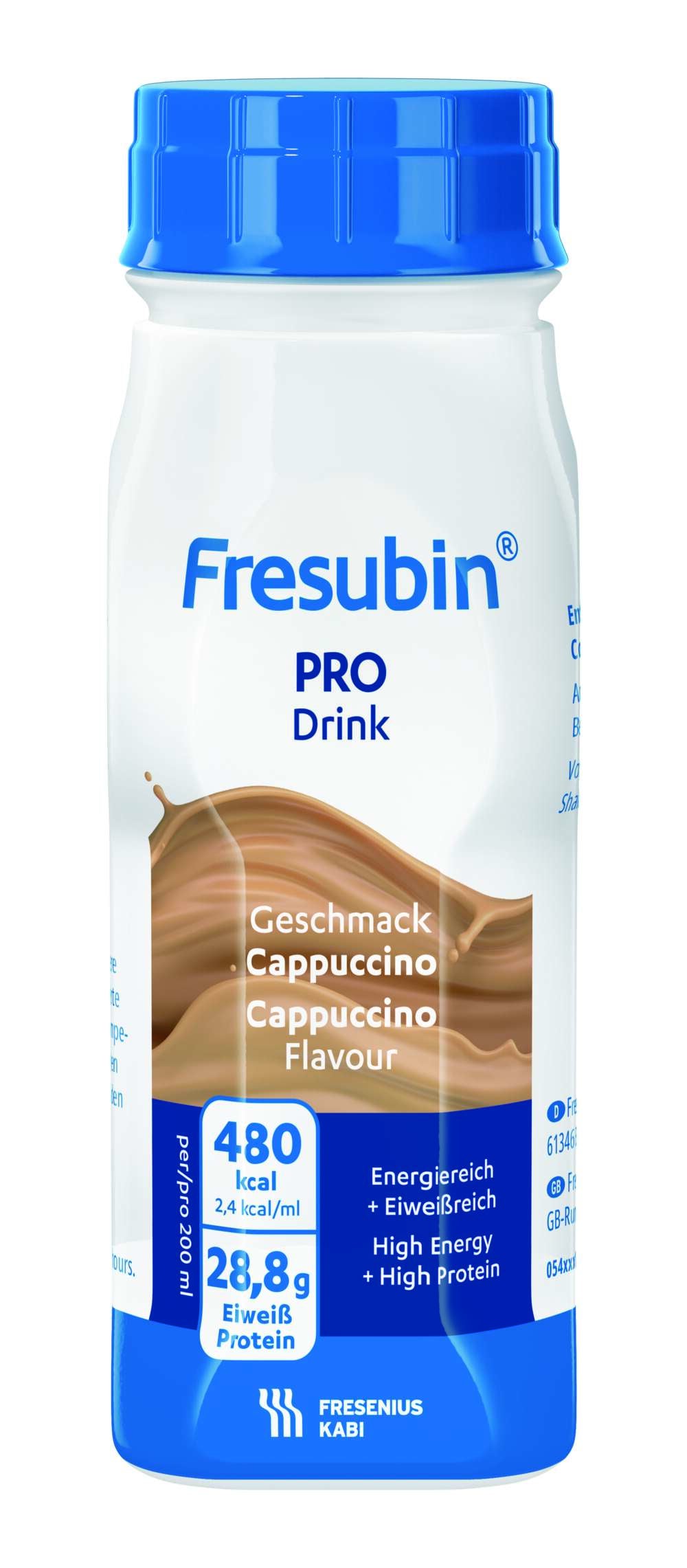 Produktbild - VF000177327 - Fresubin PRO drink kosttillägg protein cappuccino 240kcal/100ml 14g protein/100ml 200ml 4-pack
