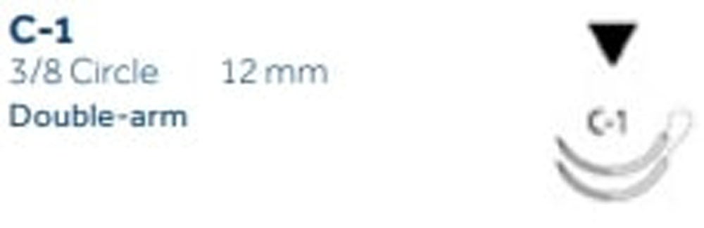 Produktbild - VF000150681 - SOFSILK™ 4-0 BLACK 45CM C-1 DA X12