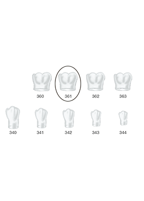 Produktbild - VF000175059 - Kronformar posterior nr 361 refill till pos 1 5-pack