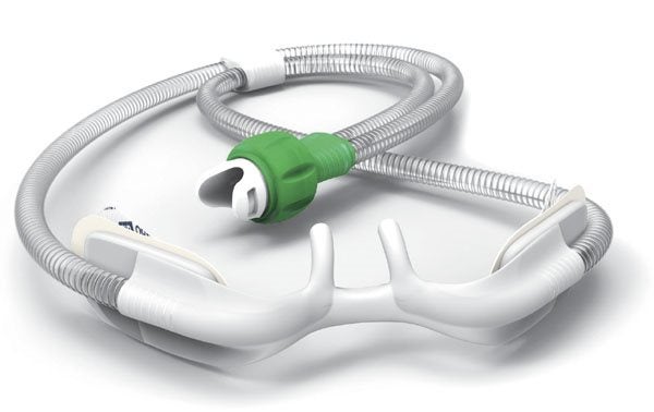 Produktbild - 57523 - Syrgasgrimma nasal till Optiflow Junior 2 grön strl XL