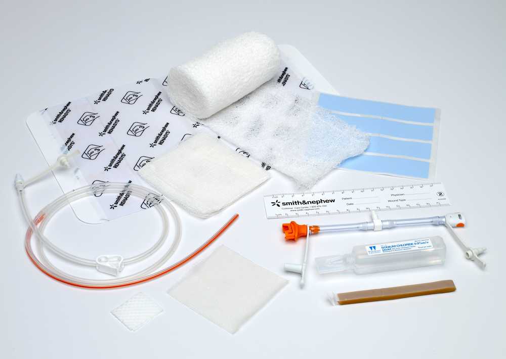 Produktbild - VF000176753 - Dränageset flergångs med gasväv och bukförband 15Fr