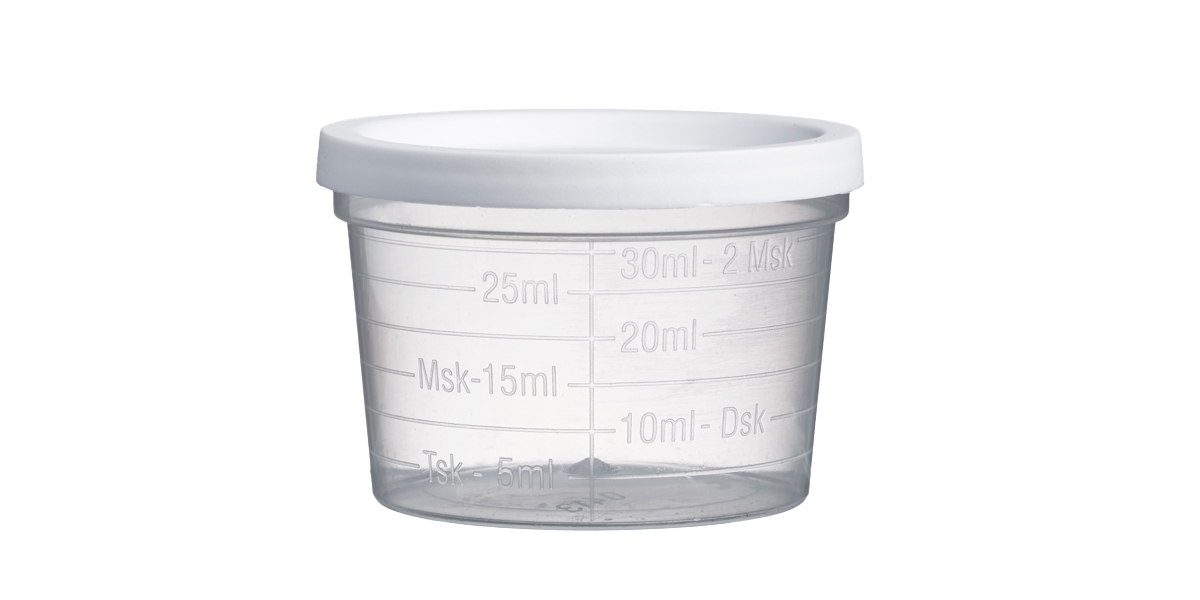 Produktbild - 66109 - Lock till medicinbägare bred förnybar plast Ø47mm