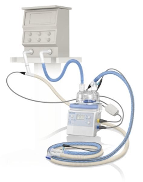 Produktbild - 49455 - Slangset med självpåfyllande kammare värmeslinga och adapterslang för flöde <4L/min