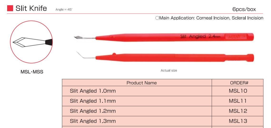 Produktbild - VF000108725 - Slitskniv vinklad 1,3mm 6-pack