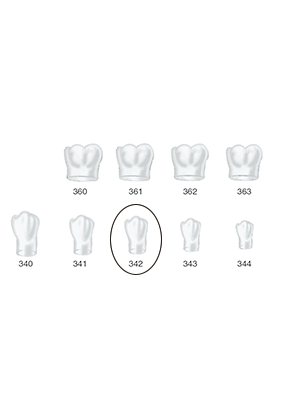 Produktbild - VF000175055 - Kronformar posterior nr 342 refill till pos 1 5-pack