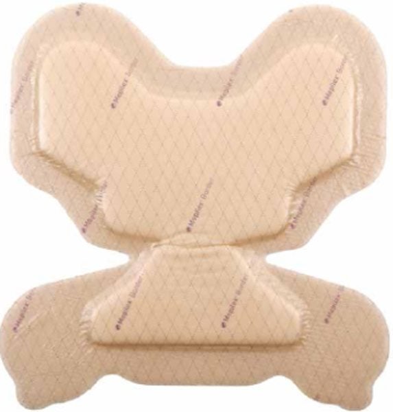 Produktbild - 57333 - Polyuretanförband högabsorberande för häl med silikonbeläggning och häftkant 22x23cm