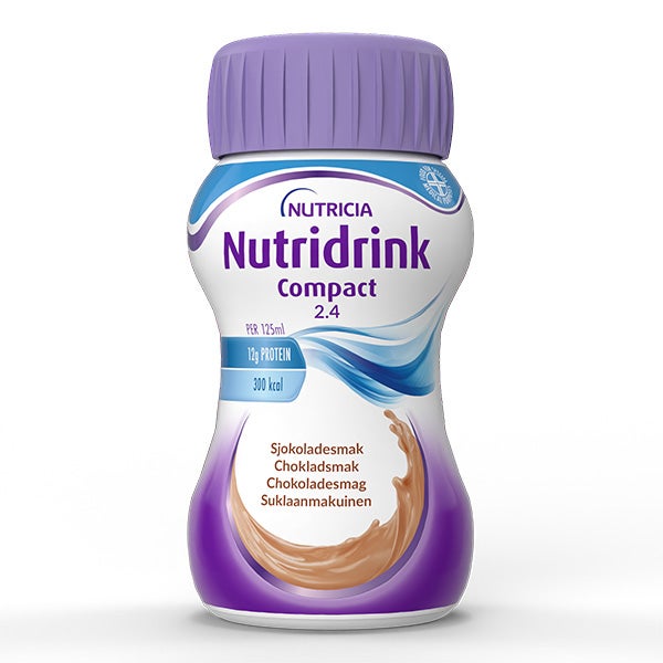 Produktbild - 64128 - Nutridrink Compact kosttillägg energirik choklad 240kcal/100ml 125ml