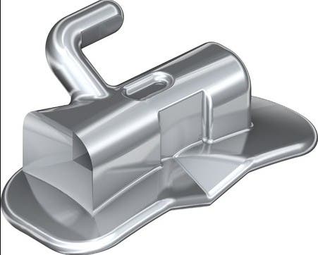 Produktbild - VF000136909 - DB Buckaltub mini rostfritt stål konvertibel för första molaren höger underkäke 0.022" torque 0° rotation 0° 3,5mm krok