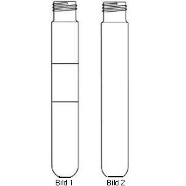 Produktbild - 53266 - Glasrör med rund botten 16x100mm med gänga