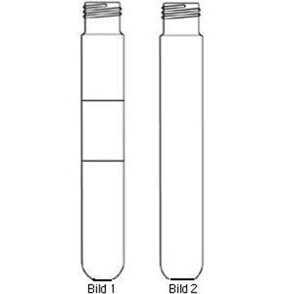 Produktbild - 53266 - Glasrör med rund botten 16x100mm med gänga
