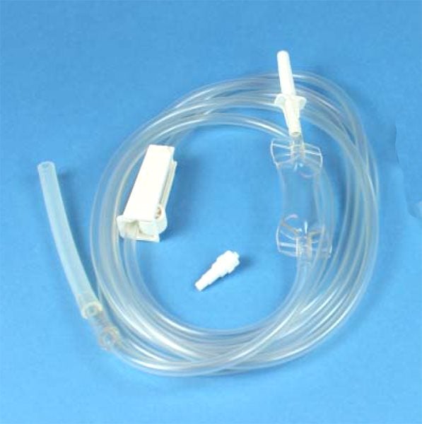 Produktbild - 47470 - Urinspolaggregat enkelt med rullklämma och droppkammare 280cm