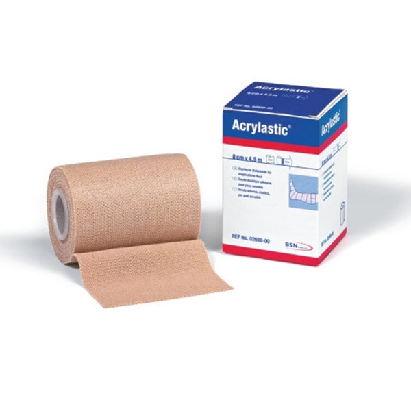 Produktbild - 61604 - Kompressionsbinda kortsträck med klister 8cmx2,5m