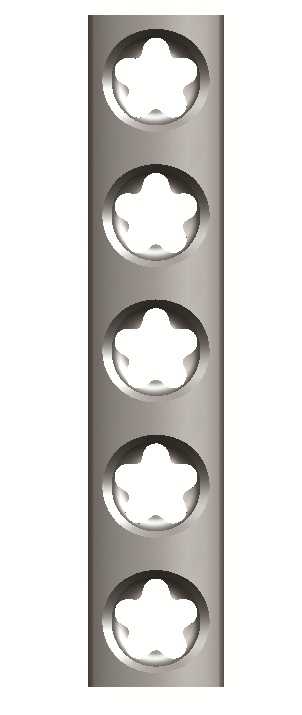 Produktbild - VF000186974 - 2.7mm quarter tubular plate 7 hole Platta