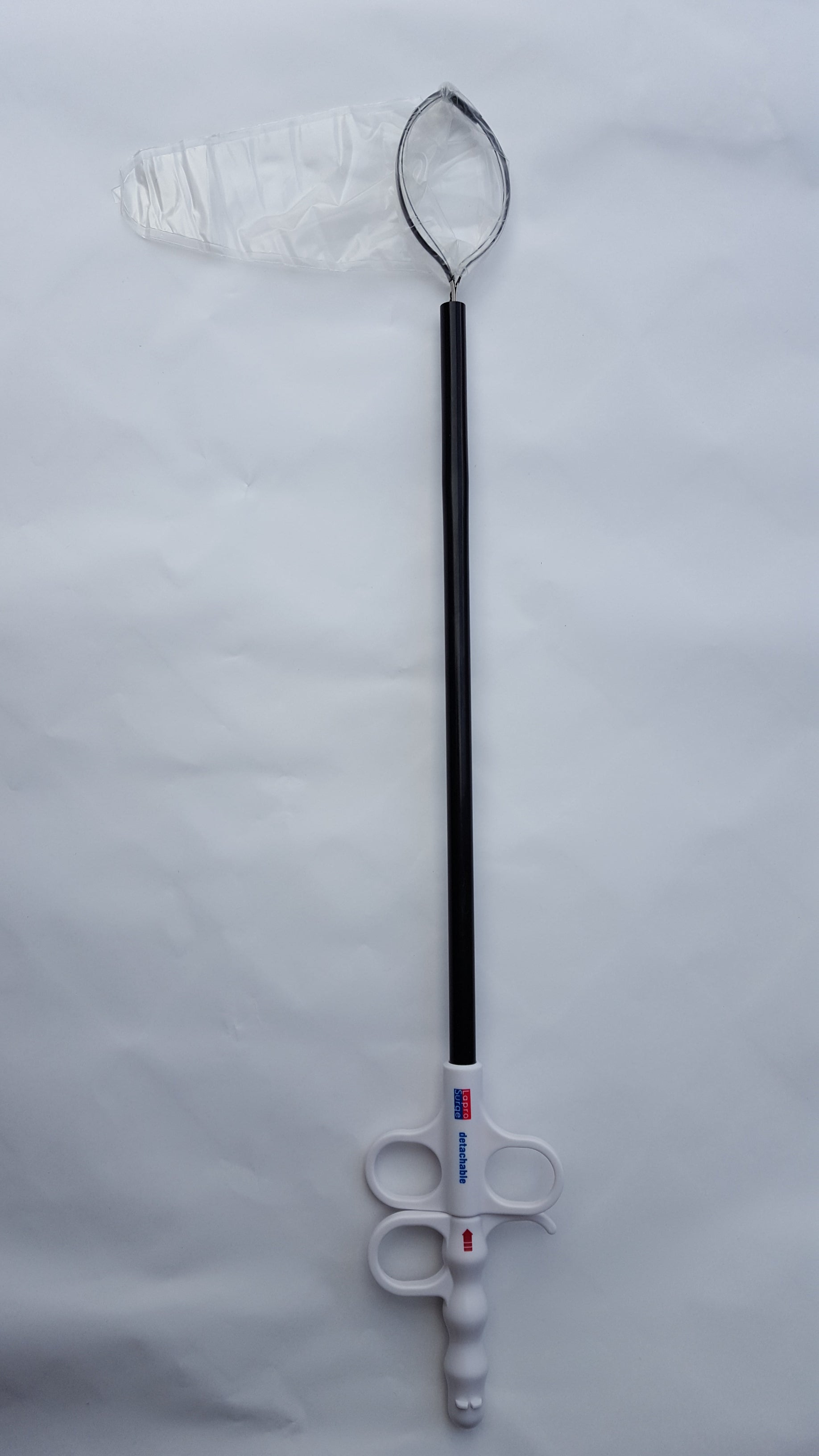 Produktbild - VF000162477 - ENDOPOUCH - MED SNÖRE- DETACHABLE, 200ML - V-SHAPED PÅSE 10ST TILL 10MM TROAKAR, 10MM X 33 CM