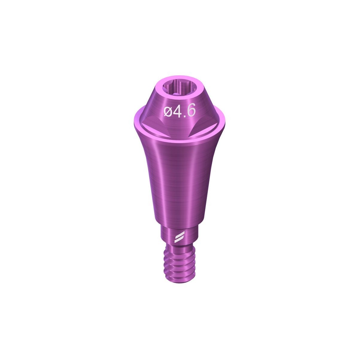 Produktbild 1 - 062.4725S - Skruvretinerad distans RB/WB TAN 4,6 gingivalhöjd 4,5 0°