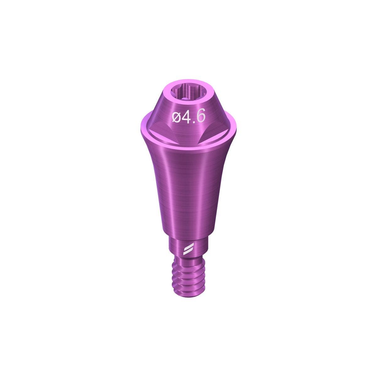 Produktbild 1 - 062.4725S - Skruvretinerad distans RB/WB TAN 4,6 gingivalhöjd 4,5 0°