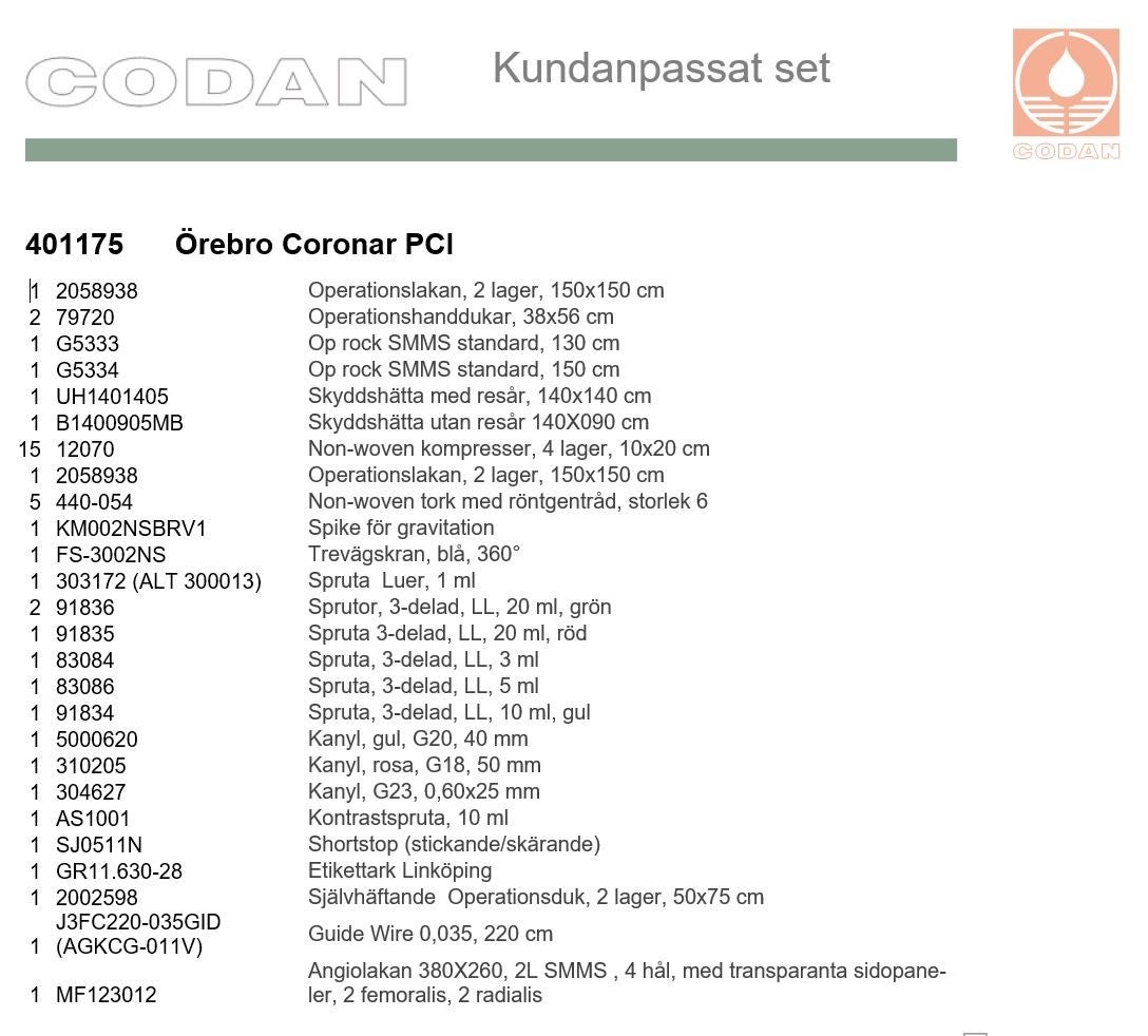 Produktbild - VF000186174 - Coronarset kundanpassat för Örebro