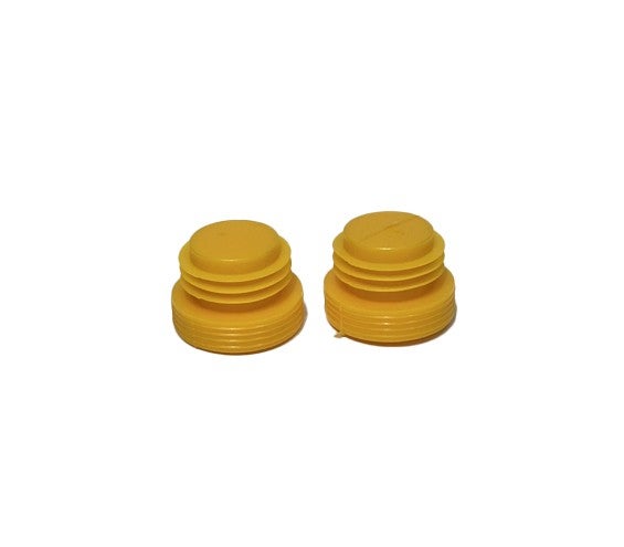 Produktbild - VF000183629 - Plastpropp med fläns och räfflat grepp till rör PE gul 16-17mm
