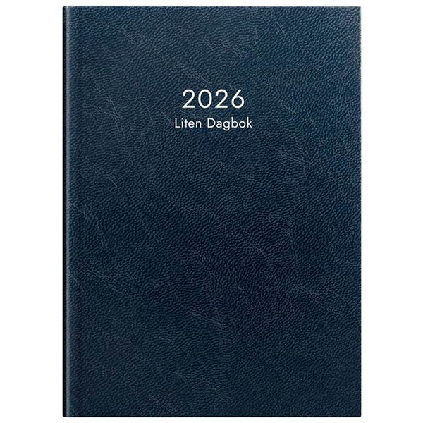 Produktbild - 65758 - Almanacka liten dagbok 2026 1 dag/sida timindelning kl 8-21 105x148mm