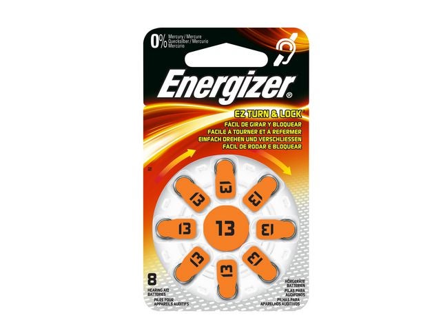 Produktbild - 61221 - Batteri 13 orange till hörapparat 8-pack