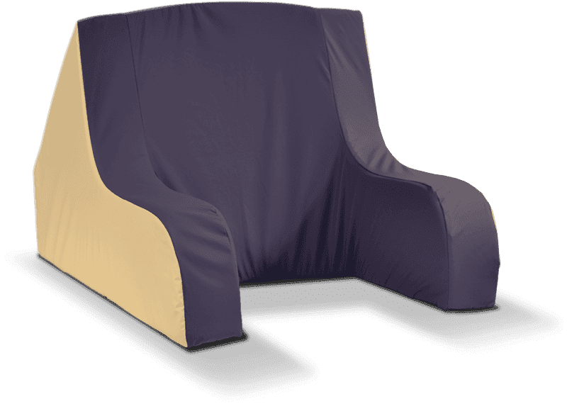 Produktbild - VF000116131 - Sittstöd med överdrag och armstöd för säng 40x70x85cm