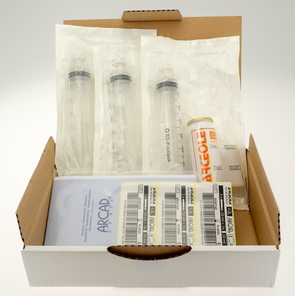 Produktbild - VF7007429 - Gas 3-patients gastamponad C3F8 3st multidos i 1-pack