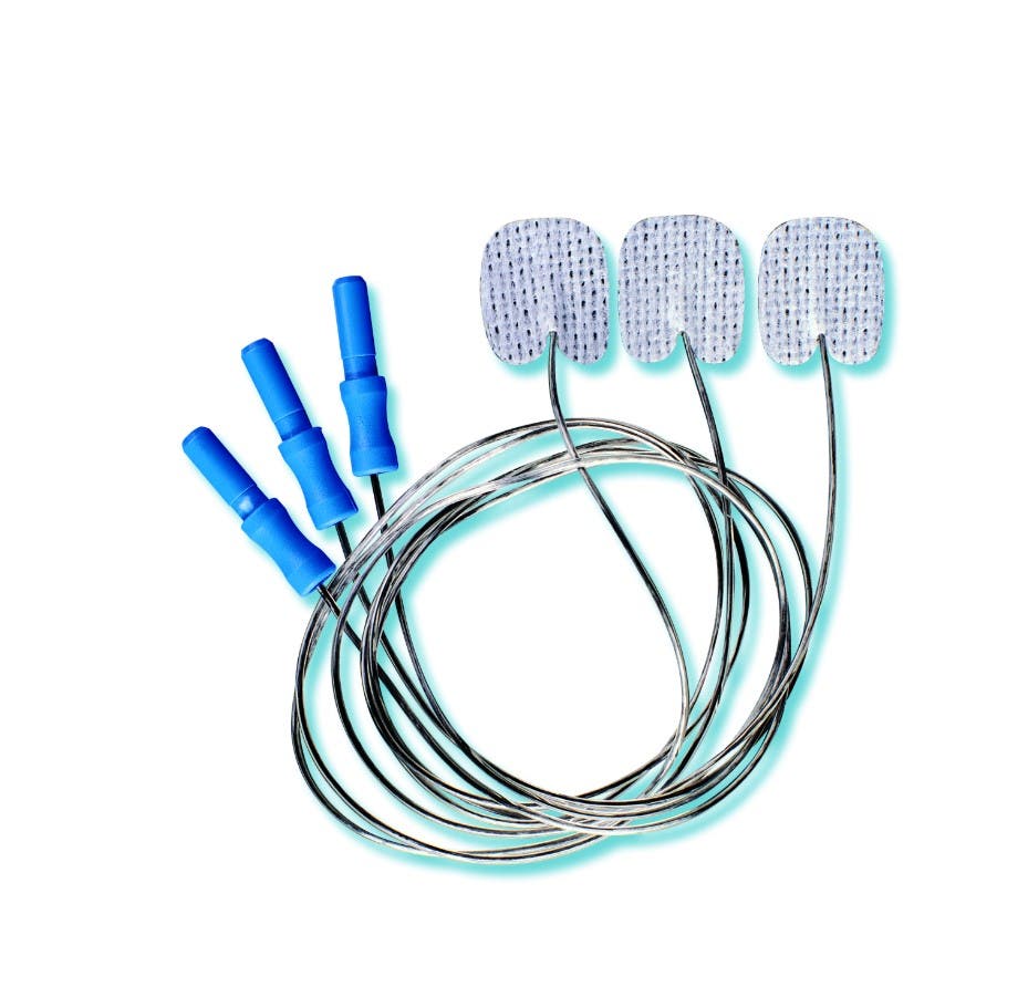 Produktbild - VF7000143 - EKG-elektrod för neonatal <1000 med fast gel och röntgentransparent slang med DIN-kontakt 50cm