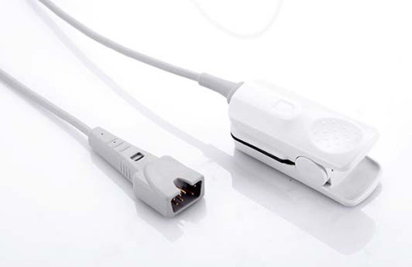 Produktbild - 62692 - Fingerprob till pulsoximeter flergångsbruk >30kg med kabel 11m