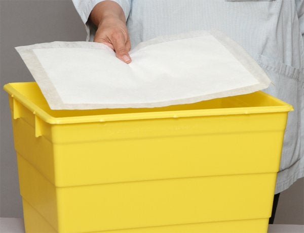 Produktbild - 49536 - Absorbentplatta absorberar vätska 200mmx32cm 3L