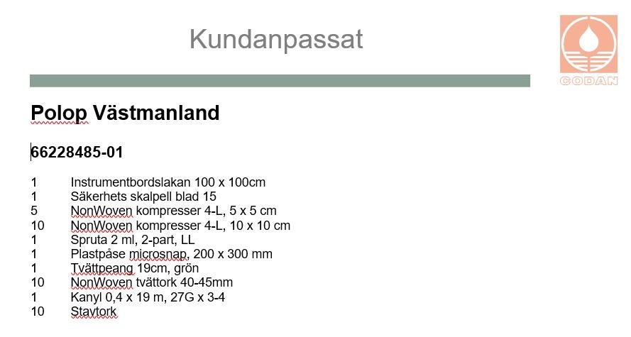 Produktbild - VF000112105 - POLOP-set ögonkundanpassat för Västmanland