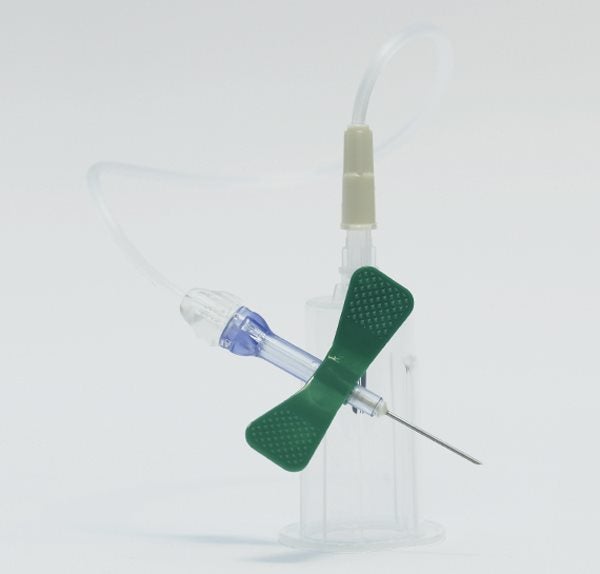 Produktbild - 48275 - Venprovtagningsset med vingkanyl och slang grön 190 0,8x19mm