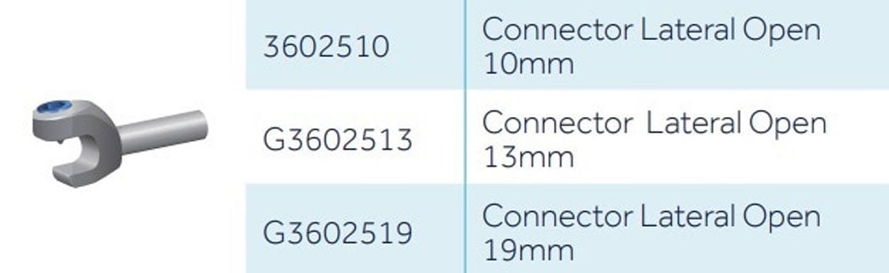 Produktbild - VF000173873 - CONNECTOR G3602513 LATERAL OPEN 13MM