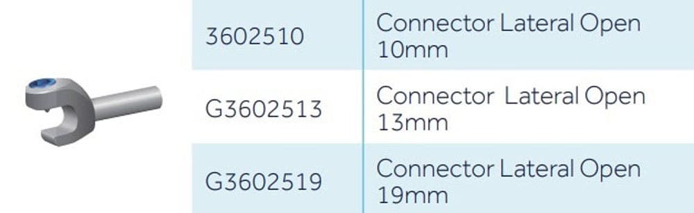 Produktbild - VF000173873 - CONNECTOR G3602513 LATERAL OPEN 13MM