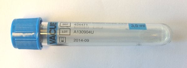 Produktbild - 47995 - Vakuumrör med natriumcitrat PL ljusblå/svart 3,5ml