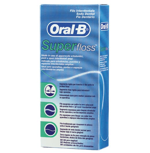 Produktbild 2 - 63152 - Tandtråd tunnare trådar för implantat och broar 50-pack