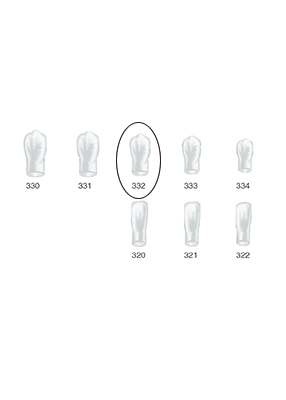 Produktbild - VF000175117 - Kronformar anterior nr 332 refill till pos 3 5-pack