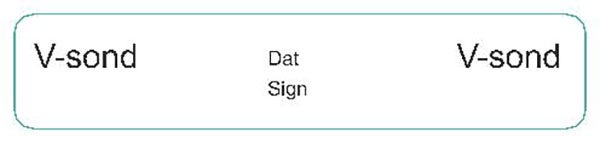 Produktbild - 62577 - Etikett till V-sond avtagbar vit/svart 12x60mm 200st/rulle