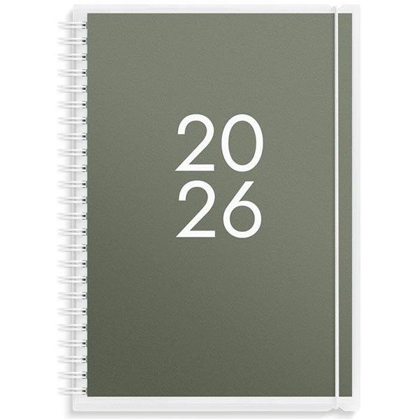 Produktbild - 65778 - Almanacka Business 4i1 2026 1 vecka/uppslag timindelning kl 8-18 A5